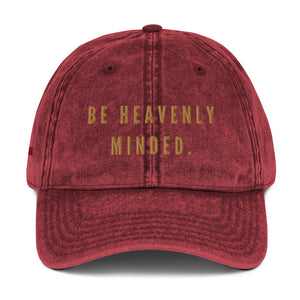 The SD "Be" Vintage Cotton Twill Cap