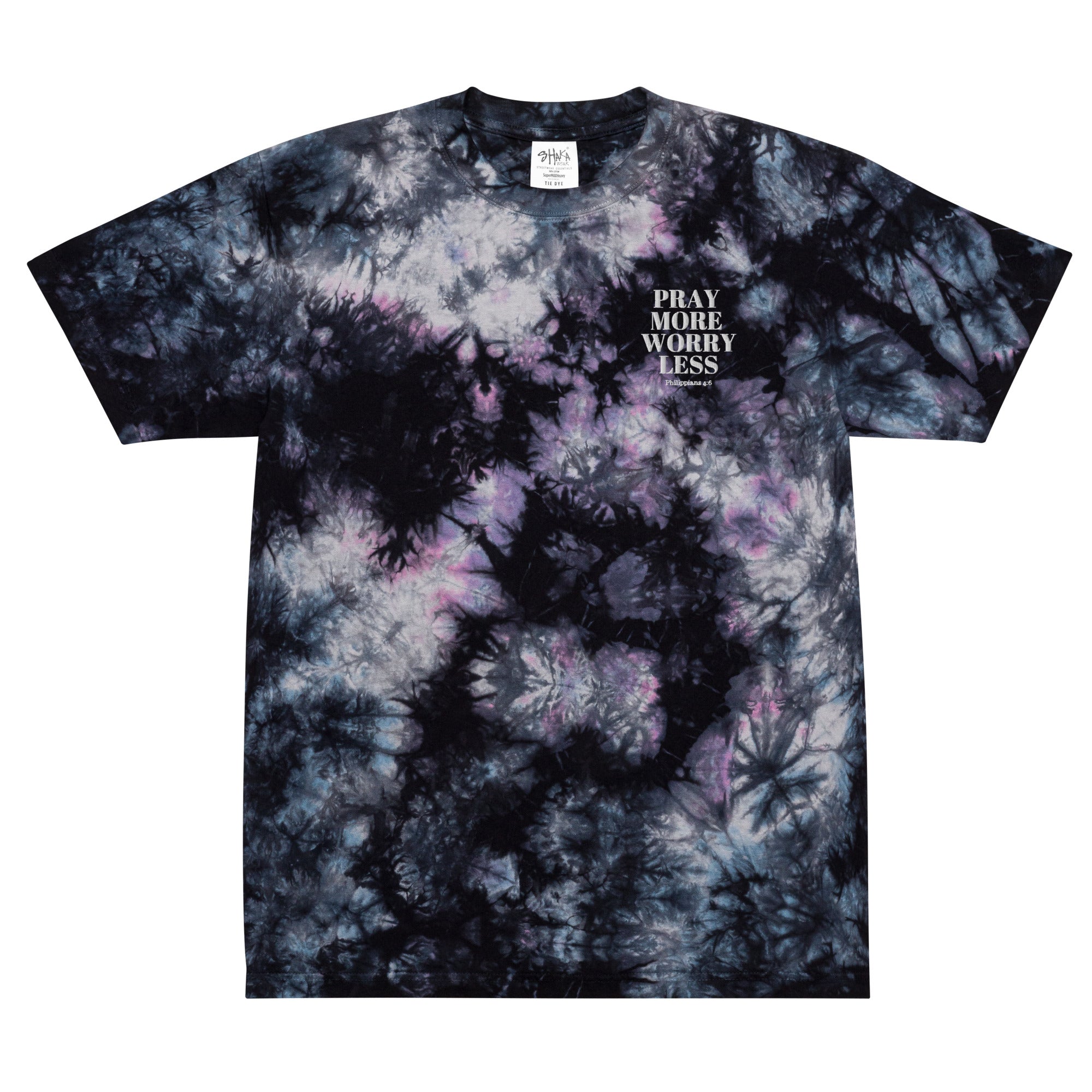 Pray More tie-dye t-shirt